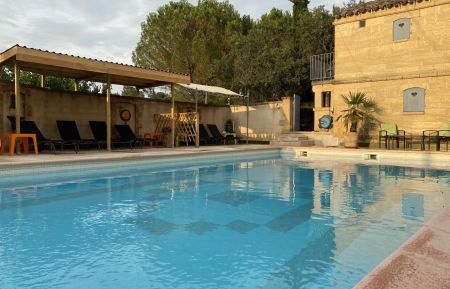 Piscine 6m X 12 m chauffée du 1er mai au 15 octobre Gîte n°30G11800 Logrian-Florian - Gard - Piscine 6m X 12 m chauffée du 1er mai au 15 octobre